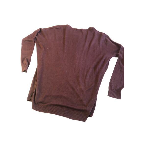 Cotton On Women's Sz Large BURGUNDY Top Shirt Lightweight‎ Knit Sweater - Picture 8 of 9